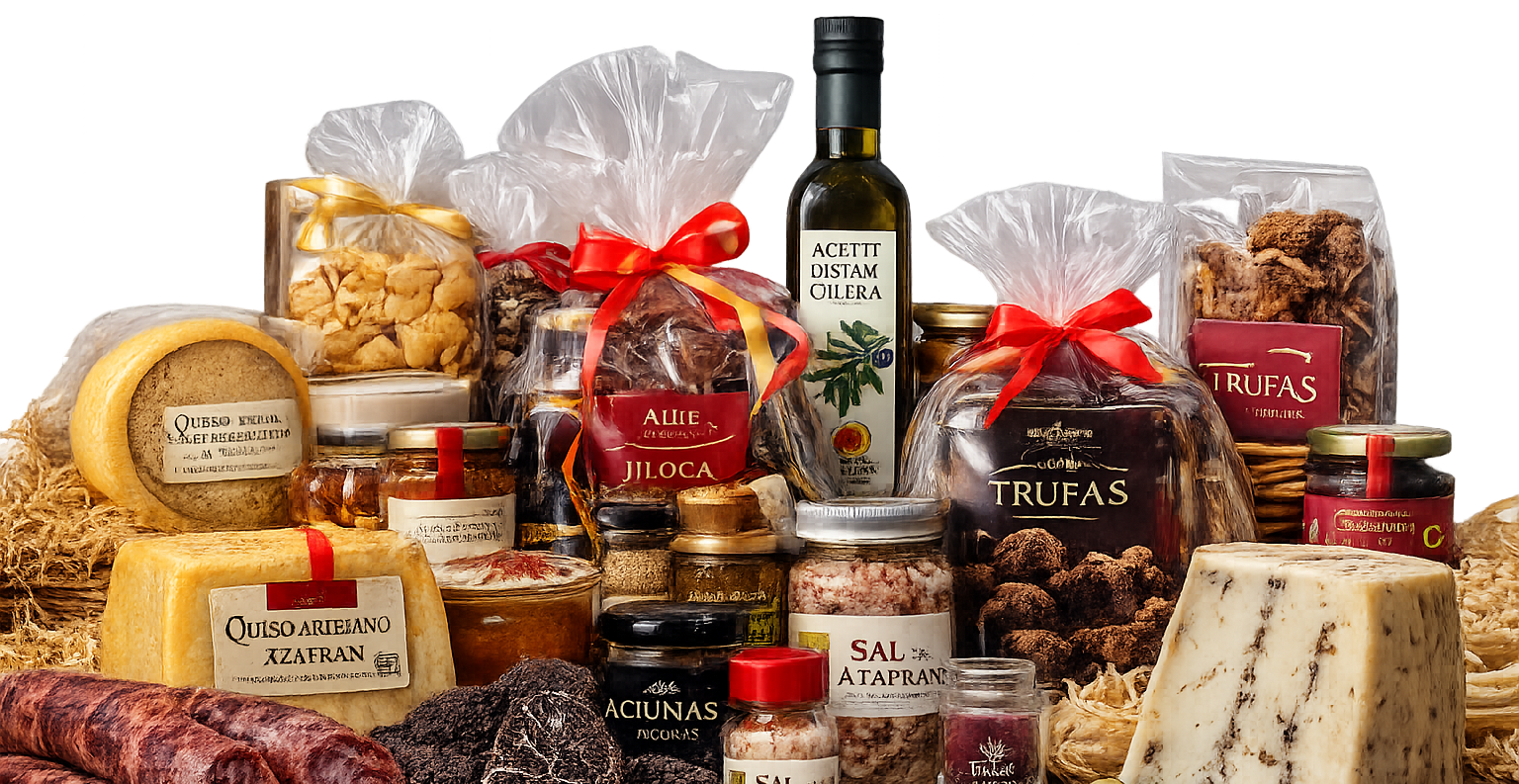 Groupe de produits gourmands